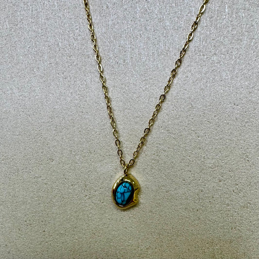 Fio Turquesa Pequenina Dourada