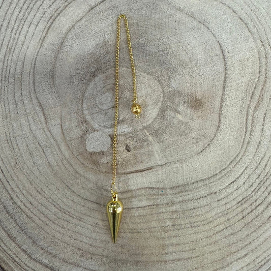 Pendulo de Metal Dourado Simples