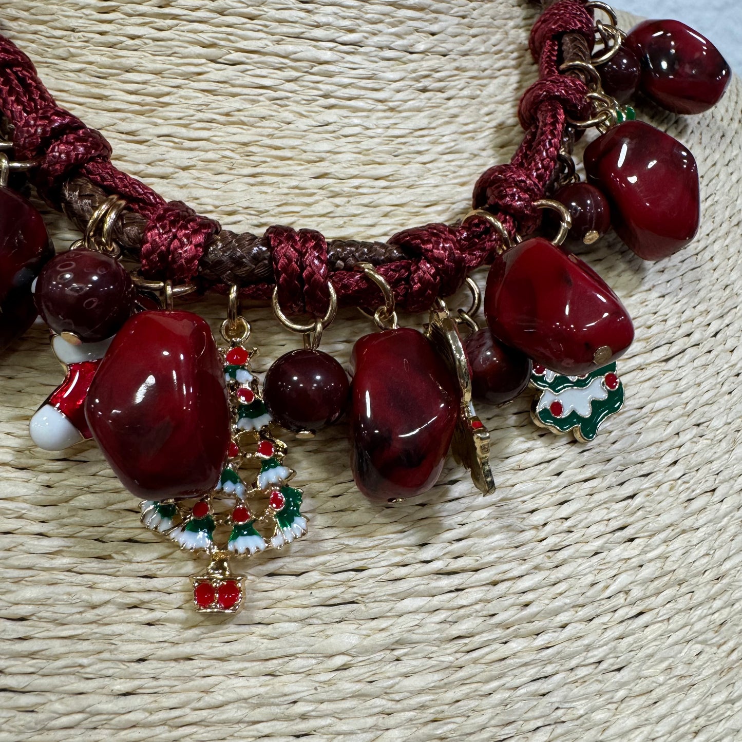 Colar Bordo Natal Curto