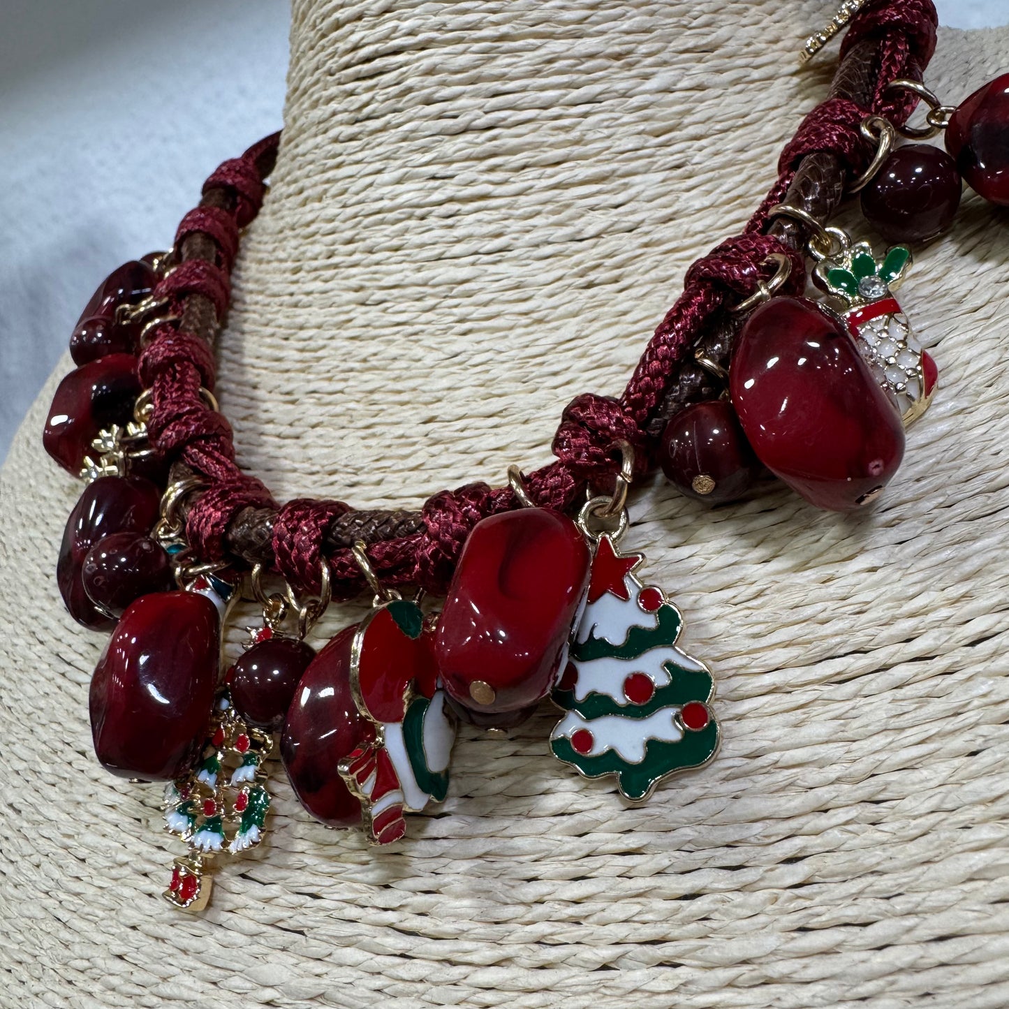 Colar Bordo Natal Curto