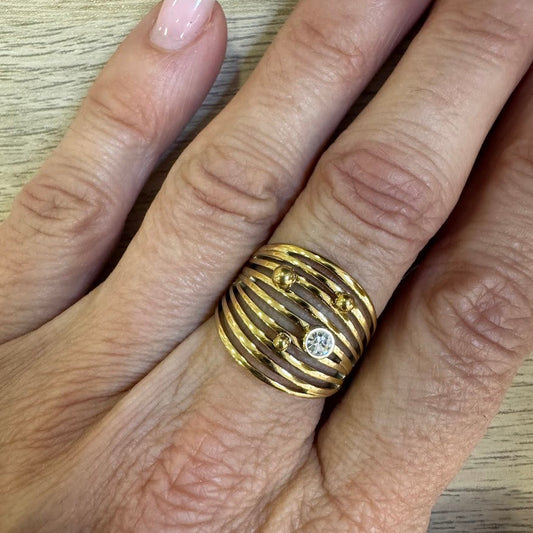 Anel Caos Completo (Dourado)