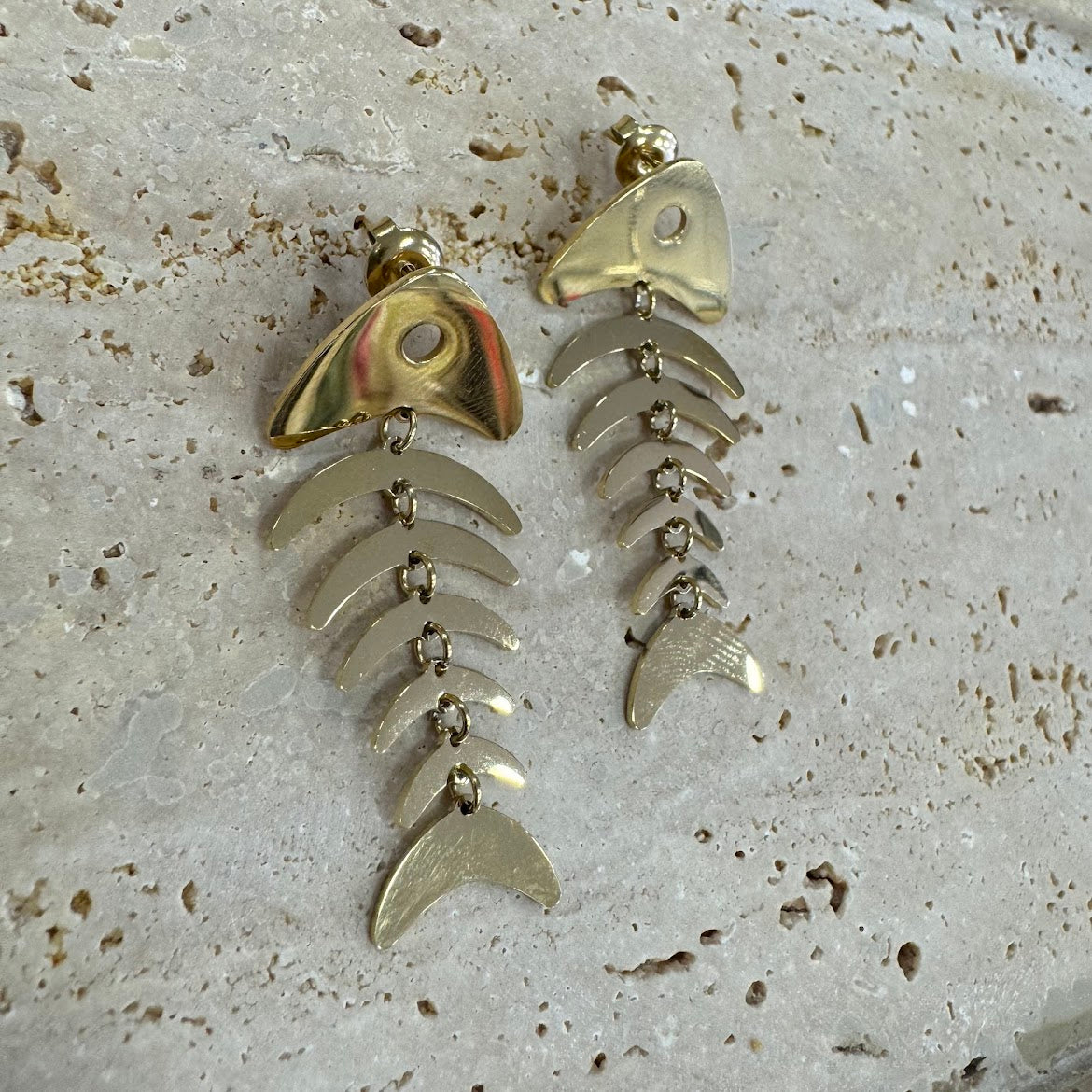 Brincos Espinhas de Peixe VARIEDADES (Dourado/Prateado)