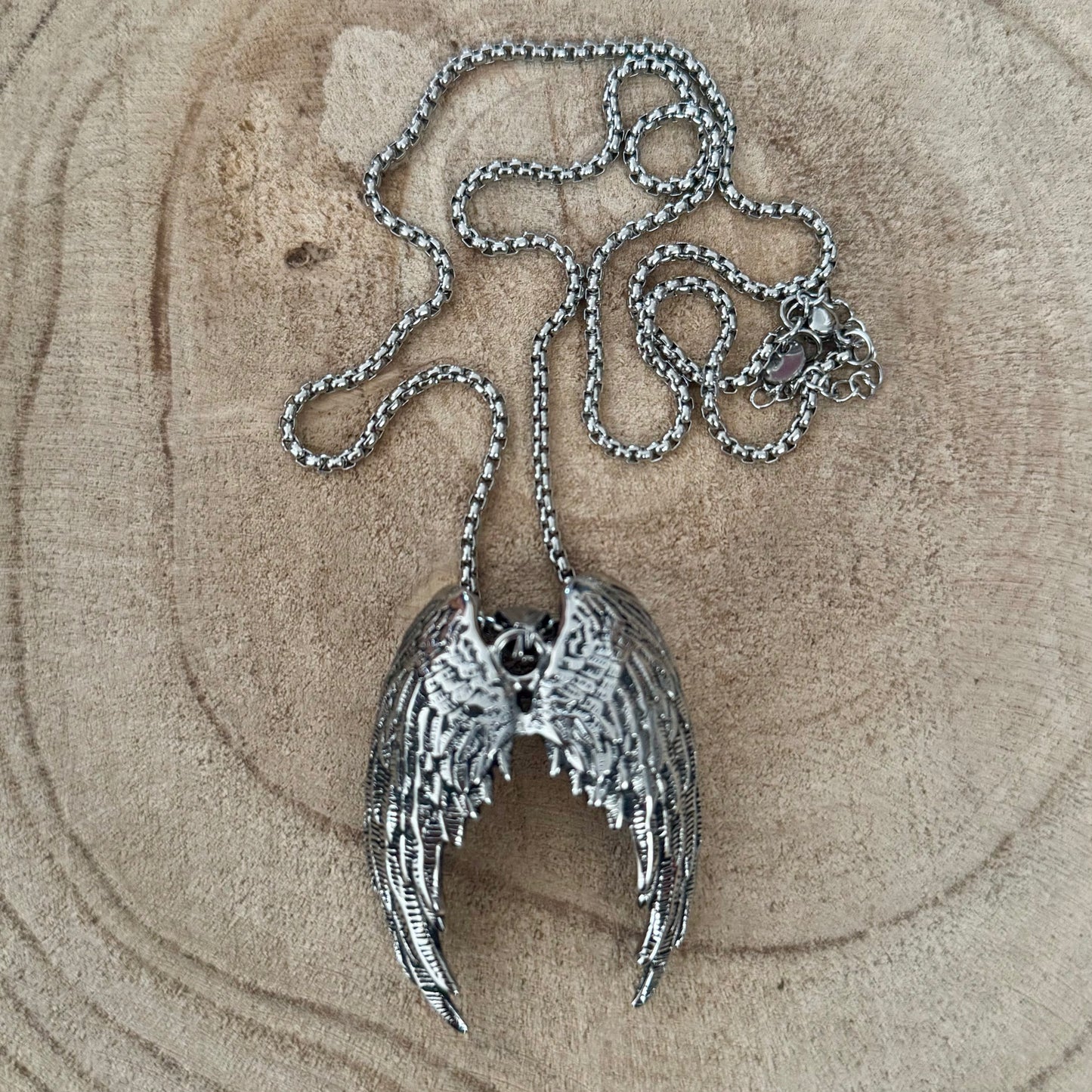 Pendente Homem Prateado - Asas anjo