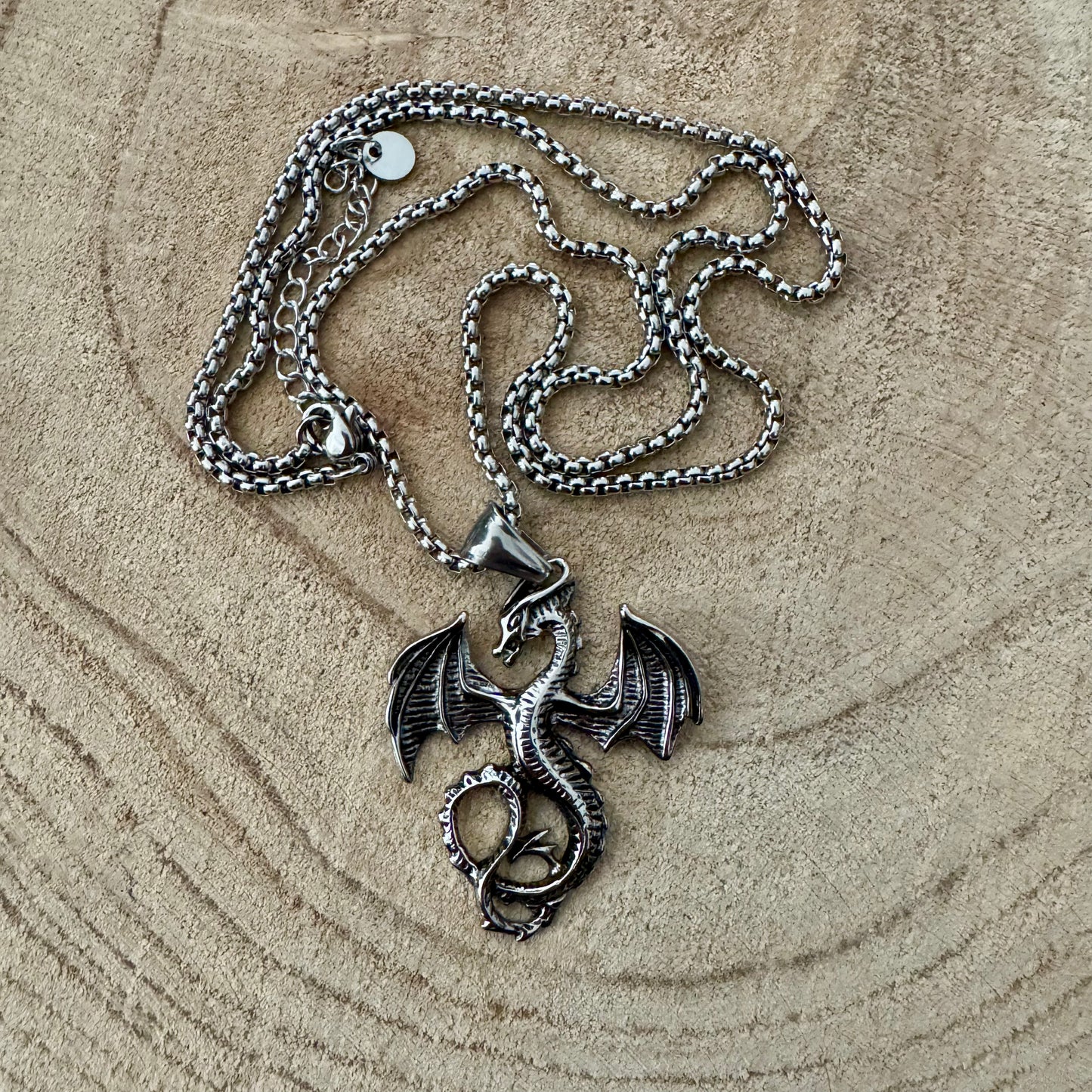 pendente Homem Prateado - Dragão