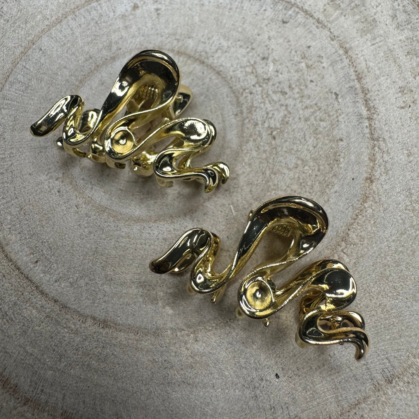 Molas de Cabelo Mini Torcidas Dourado