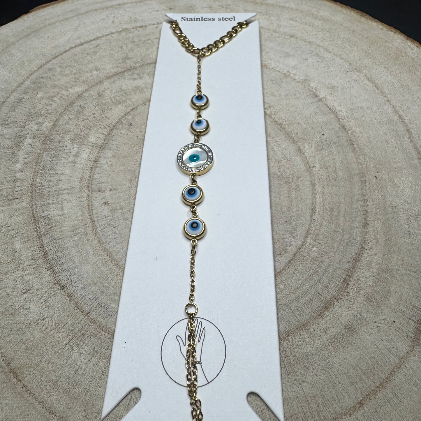 Pulseira de Dedo Olho Grego