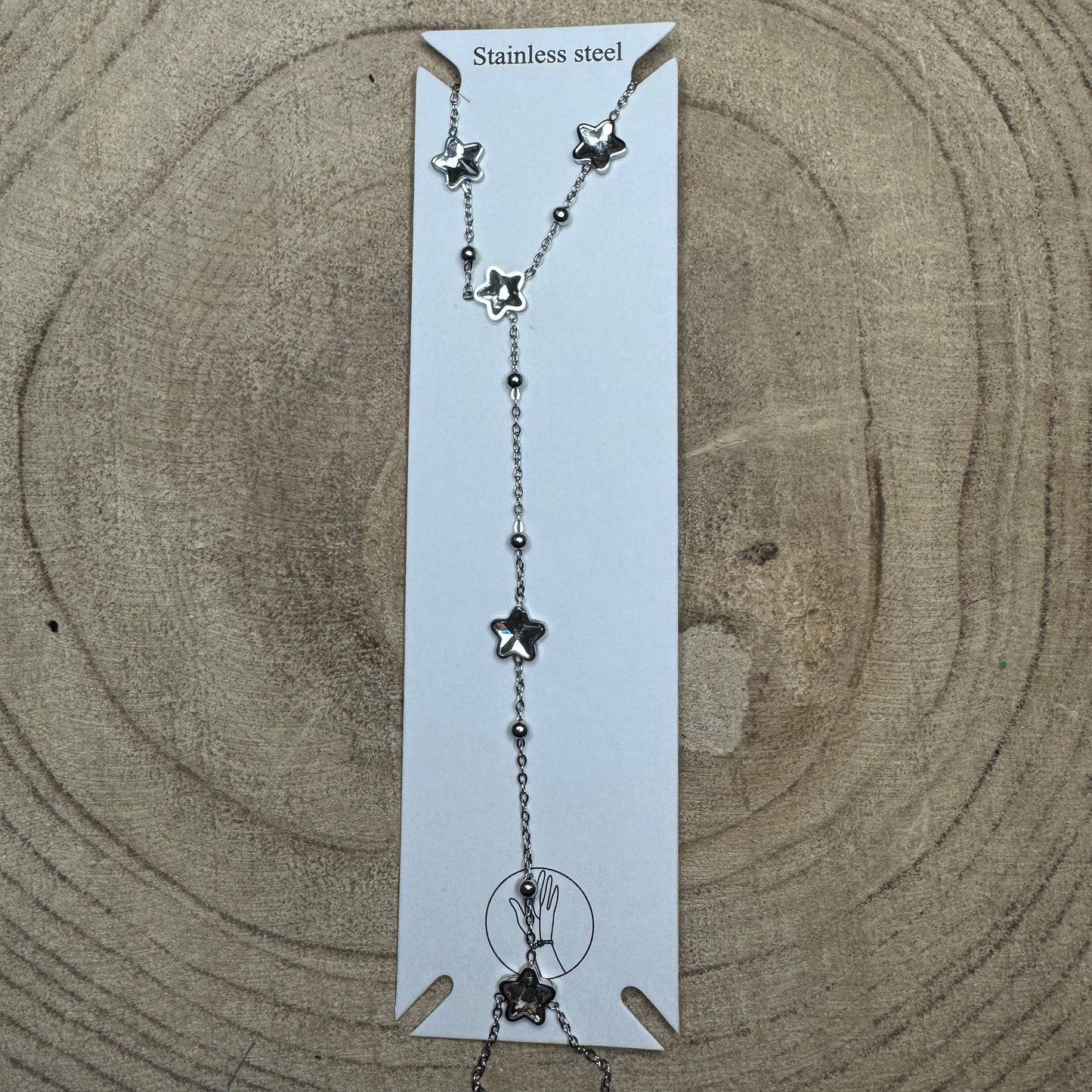 Pulseira de Dedo Brilhantes Estrelas