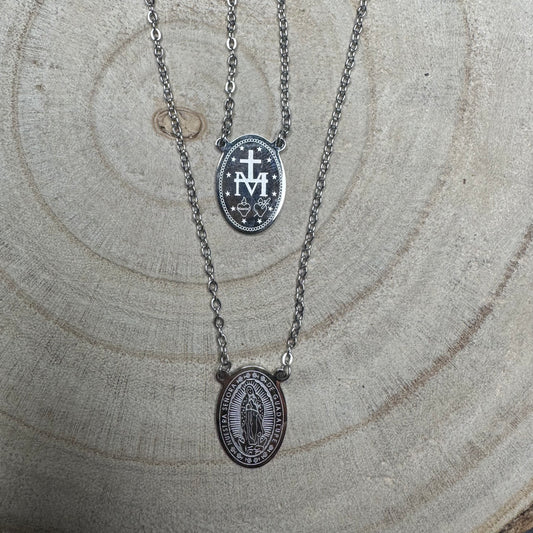 Escapulário Nossa Sra Guadalupe Prateado