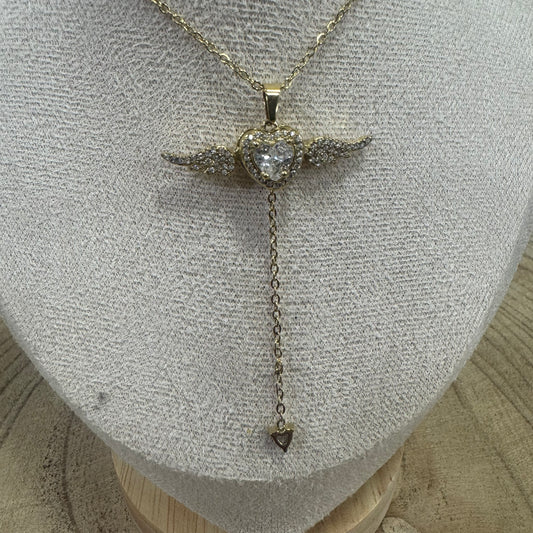 Fio Brilhantes Asas que Batem Dourado