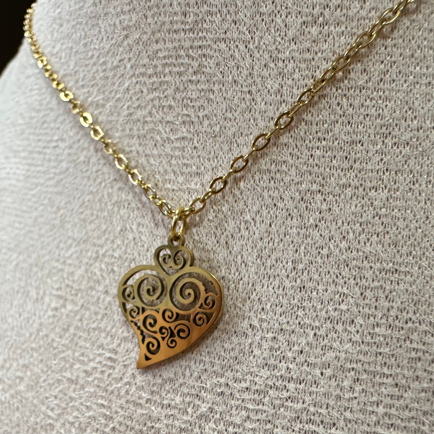 Fio Coração Viana Dourado