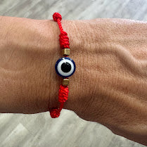 Pulseira Fio Vermelho com Olho Turco