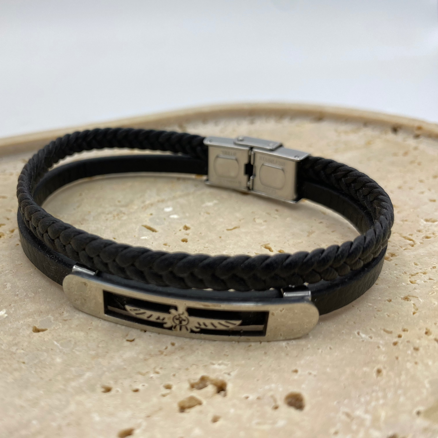 Pulseira Homem Multiplas Pele Assas