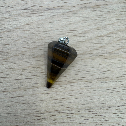 PÊNDULO PEDRA SEM FIO - OLHO DE TIGRE