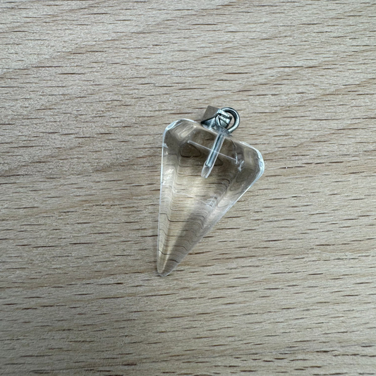 PÊNDULO PEDRAS SEM FIO - QUARTZ CRISTAL