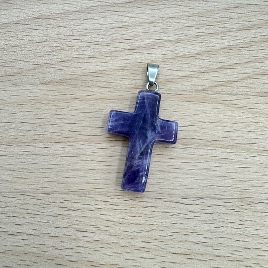 CRUZ PEDRA AMETISTA