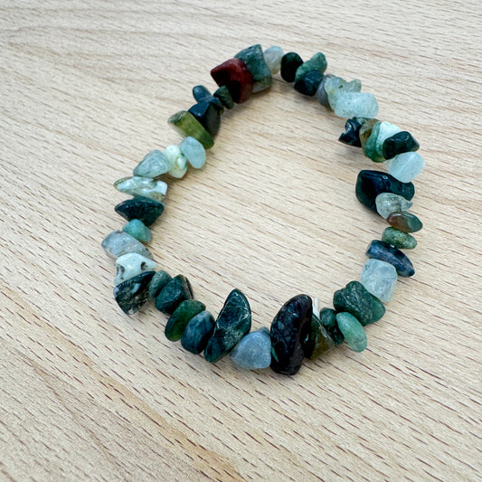 Pulseira Cascalho Àgata Musgosa