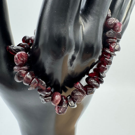 Pulseira Cascalho Granada