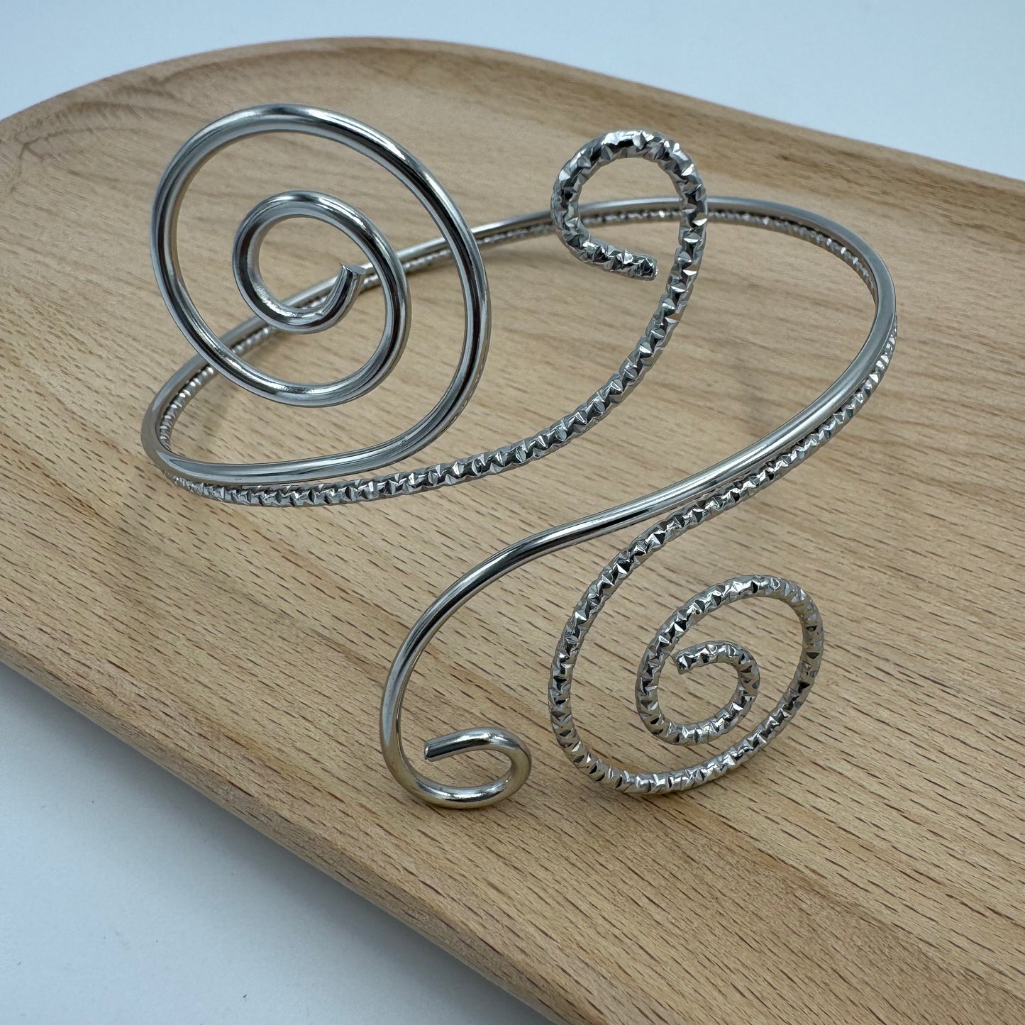 Bracelete Caracóis Prateada