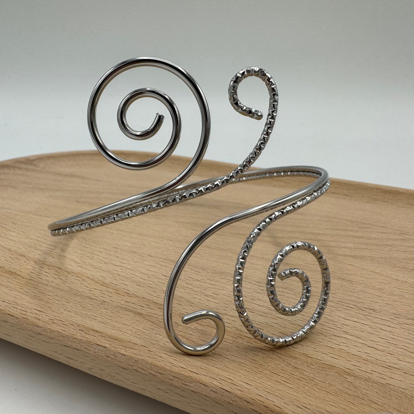 Bracelete Caracóis Prateada