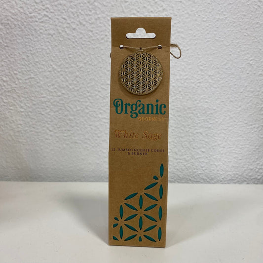 Incenso Cone Organico Masala, Salvia Branca