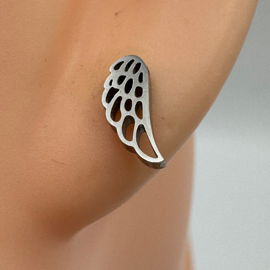 Brincos Asas de Anjo Mini Prateado