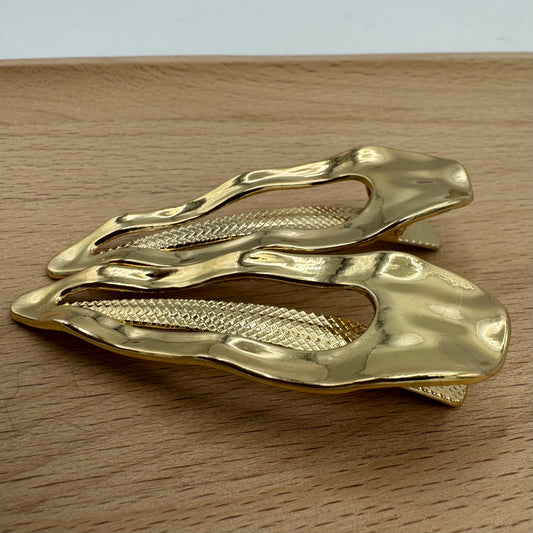 Gancho de Mola Dourado Oval (2 Unid)