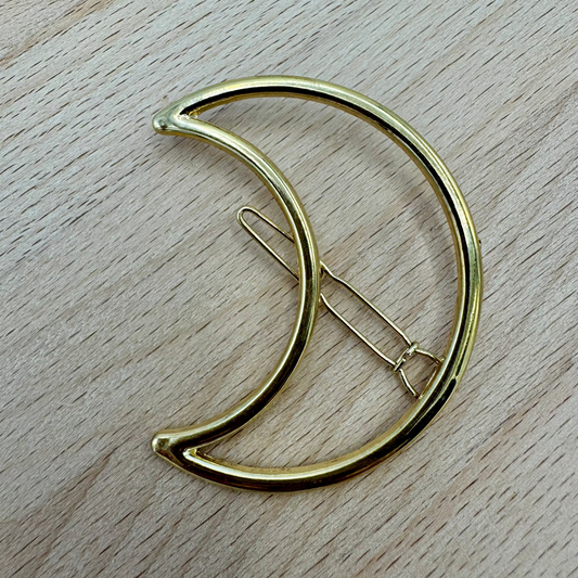 Prendedor de Cabelo Lua Dourado