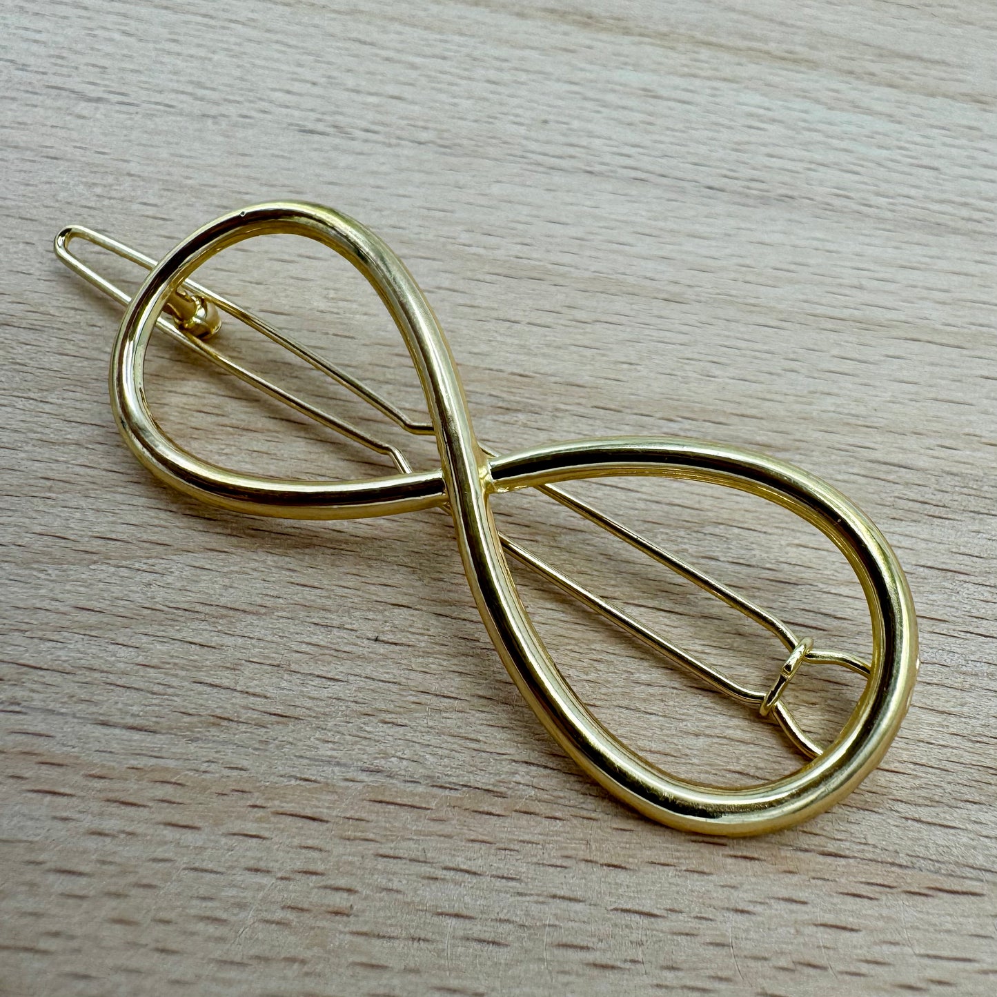Prendedor de Cabelo Infinito Dourado