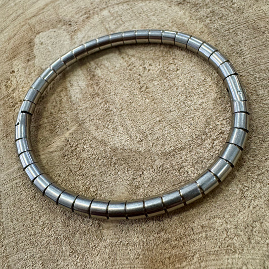 Pulseira Rígida Inox Prateado I