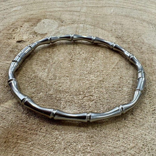 Pulseira Rígida Inox Prateado II