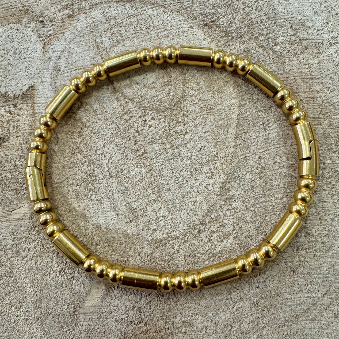 Pulseira Rígida Inox Dourado III