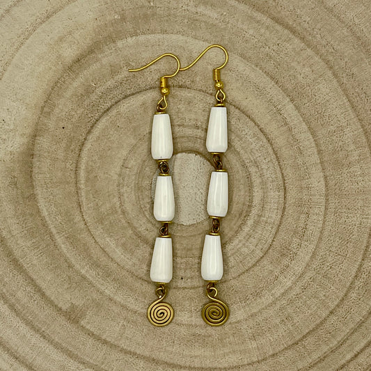 Brincos Tatu (Variedades) Branco - Essencia Pura