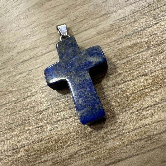 Cruz Pedra Lápis Lazuli