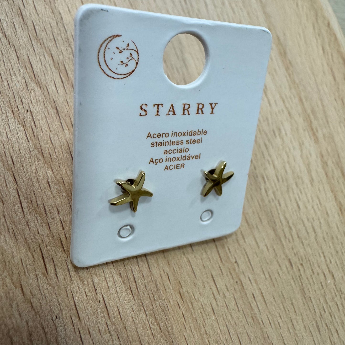 Brincos Mini Estrela Dourado