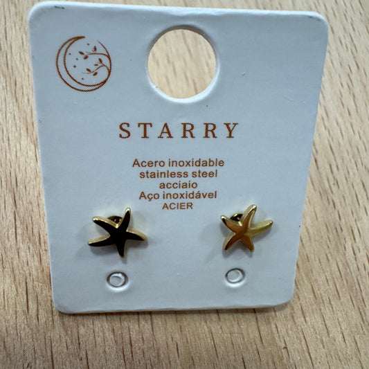 Brincos Mini Estrela Dourado