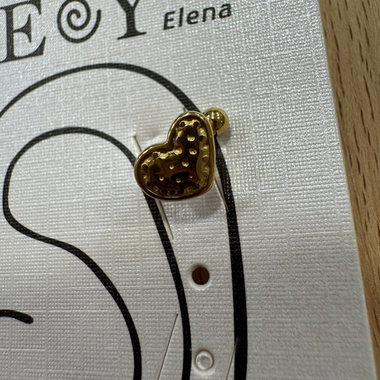 Brinco Singular Coração Dourado