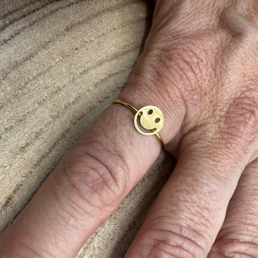 Anel Smile Dourado