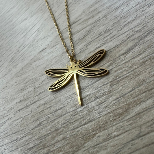 Fio Libélula Grande Dourado