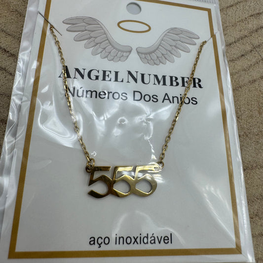 Fio Número dos Anjos 555 Dourado