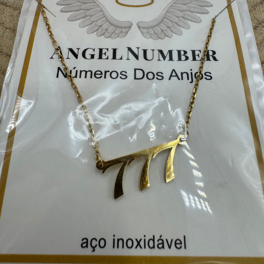 Fio Número dos Anjos 777 Dourado