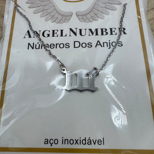 Fio Número dos Anjos 111 Prateado