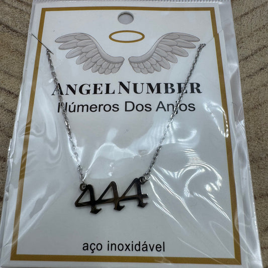 Fio Número dos Anjos 444 Prateado