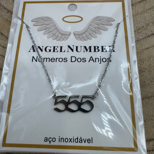 Fio Número dos Anjos 555 Prateado