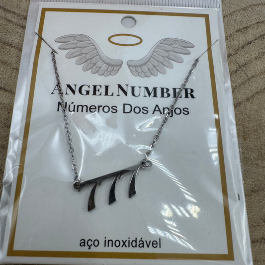 Fio Número dos Anjos 777 Prateado