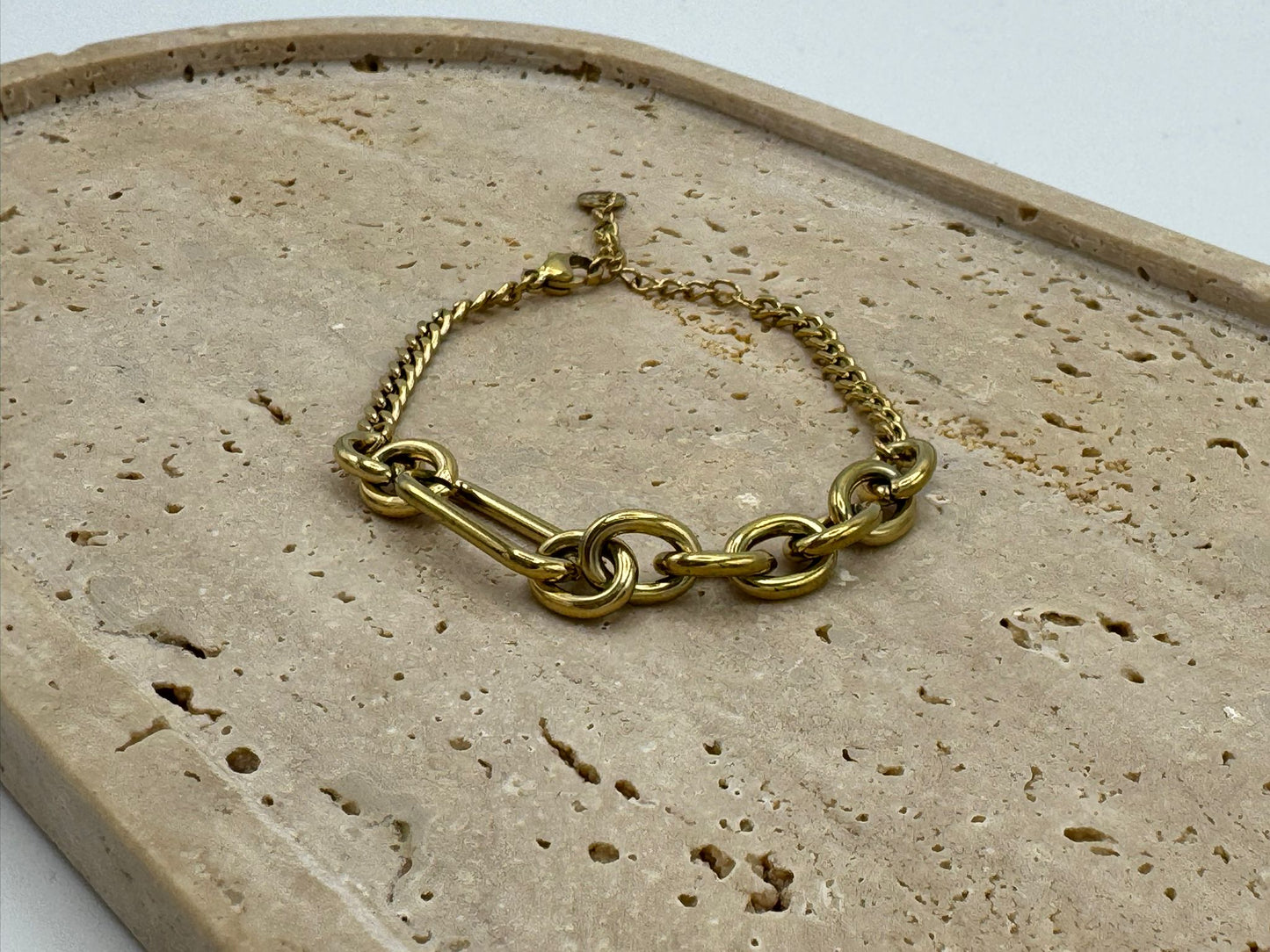 Pulseira Cadeado Aço 3 Cores (VARIEDADES) Prateados