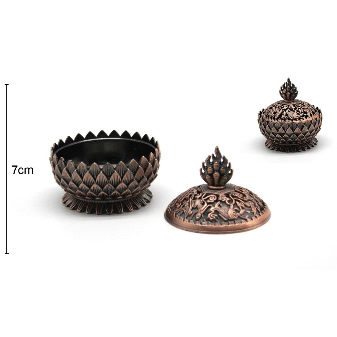 Turibulo Queimador Incenso Ferro (7x6cm) BRONZE