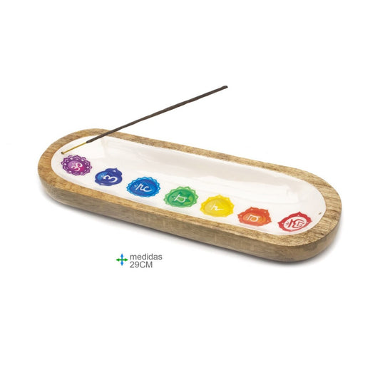 Queimador Resina, Ceramica, Branca Chakras