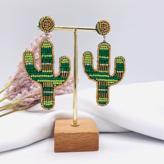 Brincos de Missangas, Cactus