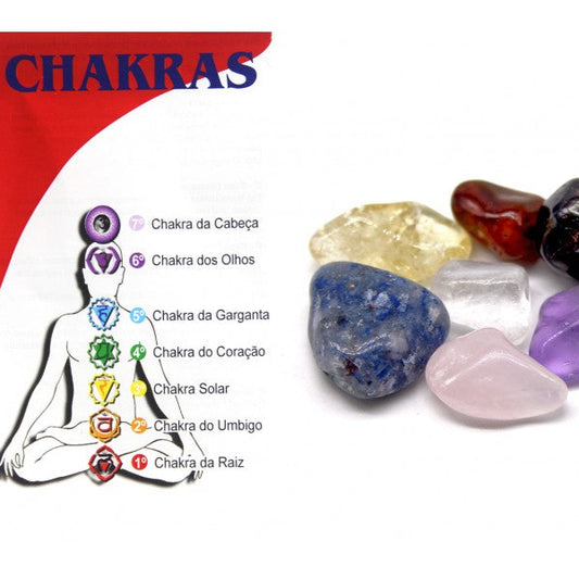 Conjunto Pedras 7 Chakras
