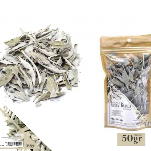 Folha Sálvia Branca 50g